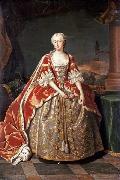 Jean Baptiste van Loo Portrait of Augusta of Saxe-Gotha oil painting artist